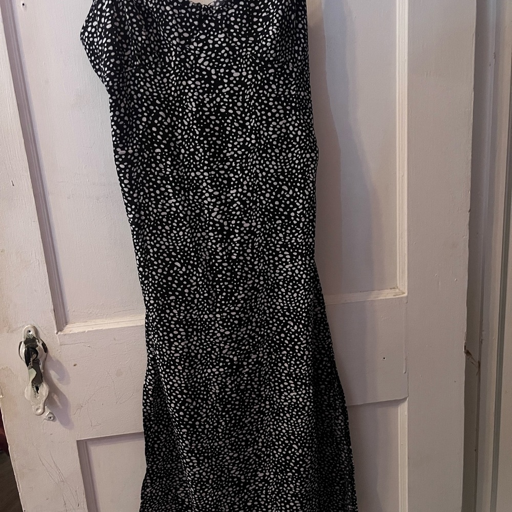 SHEIN Black Midi Sheath Dress with One Shoulder Neckline for Cocktail